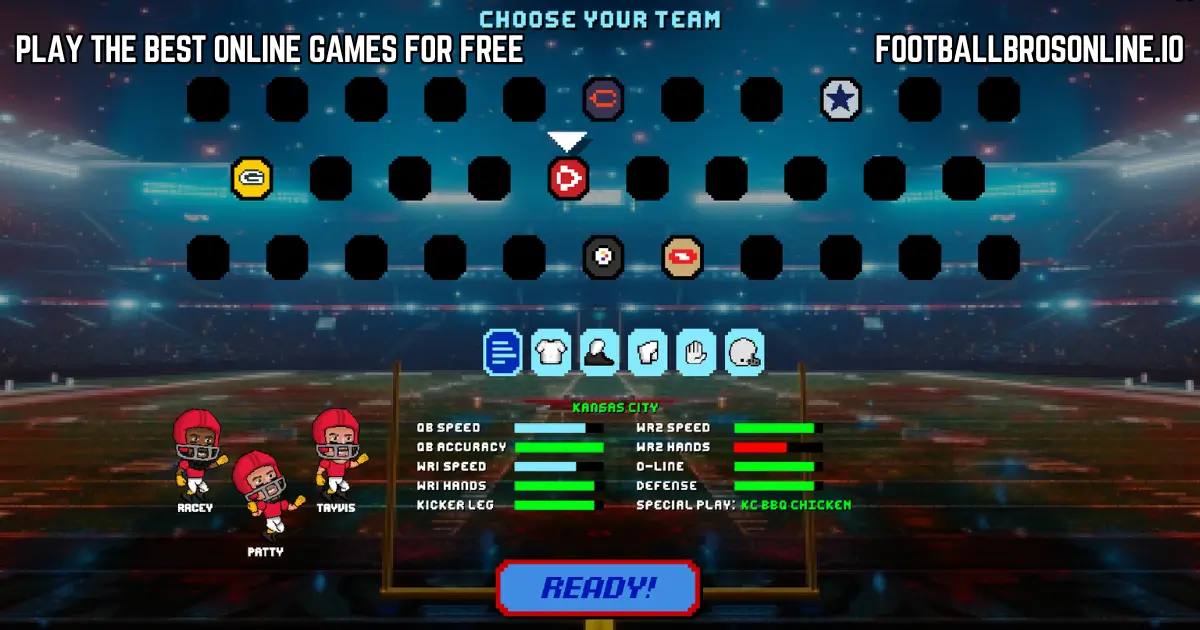 Teams & Characters Football Bros